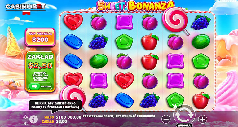 Gra sweet bonanza.